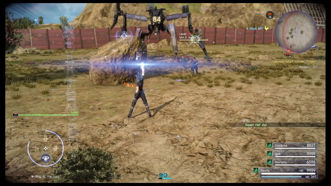 -Instant Kill- MA-X Angelus 0 (Lv 99) Magitek Suit V2 Farming using Alterna Skill PS4 Pro [FFXV]