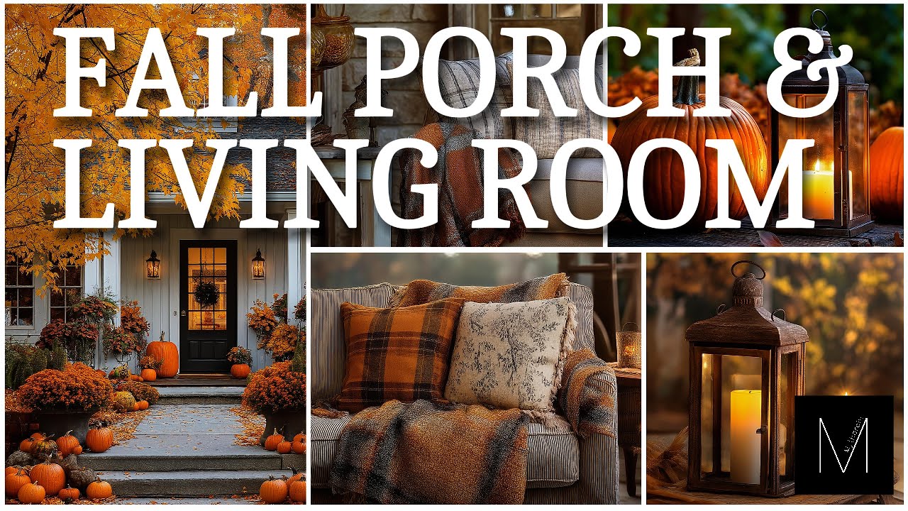 Fall Porch & Living Room Decor Ideas – Cozy, Stylish & Affordable