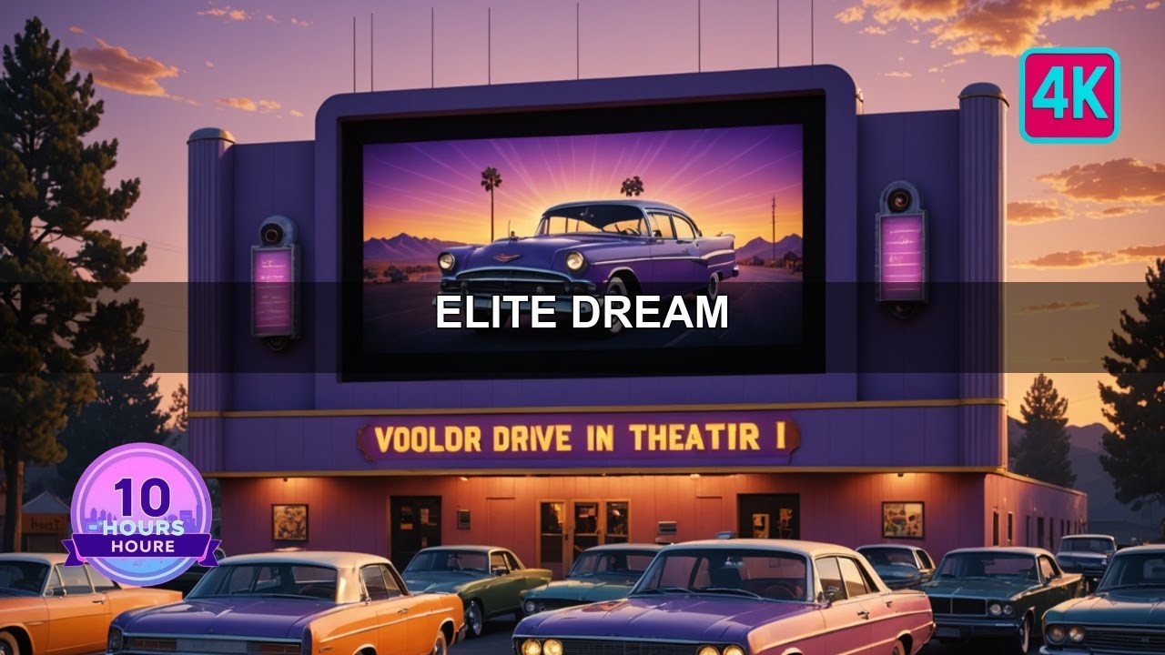Old-School Drive-in ♫ Mind Soothing ♫ 10 Hours