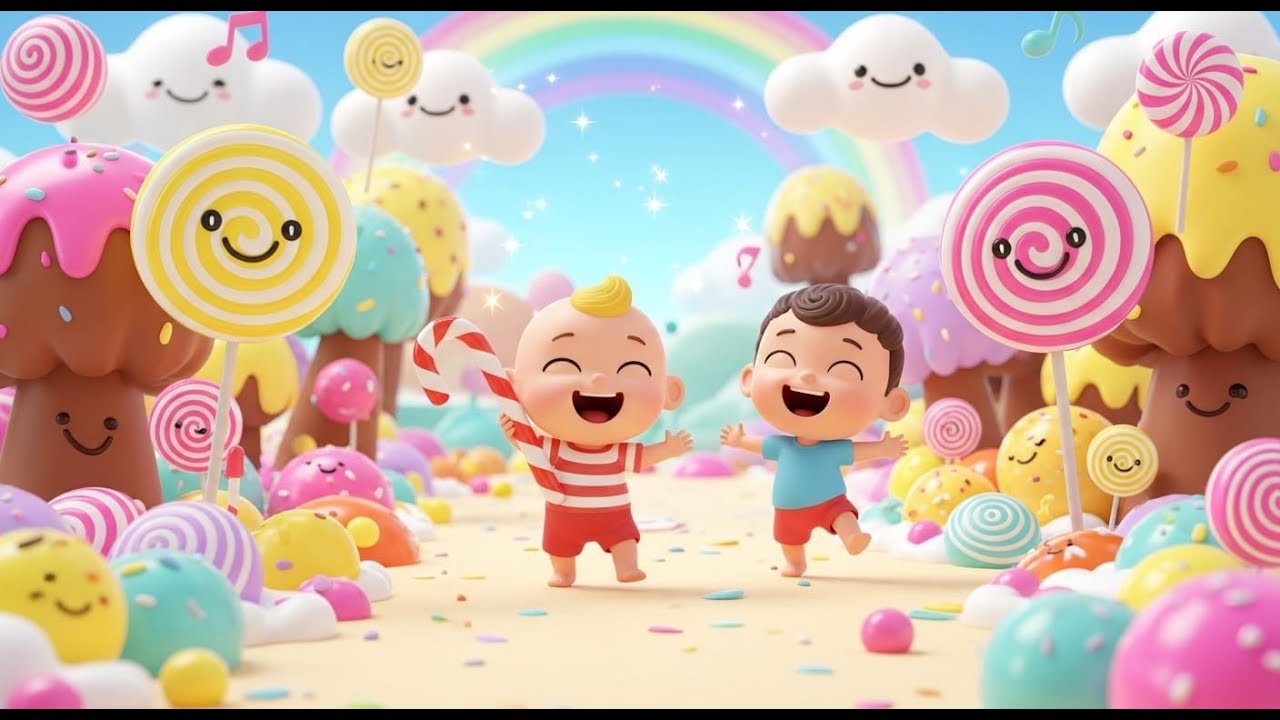 🍭 Candy Land Ki Masti | Fun Kids Nursery Rhyme in Hindi | Toddlers Song