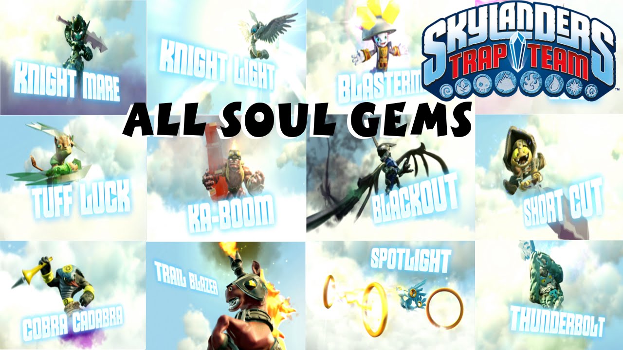 Skylanders Trap Team All Soul Gem Previews 1080P 60 fps