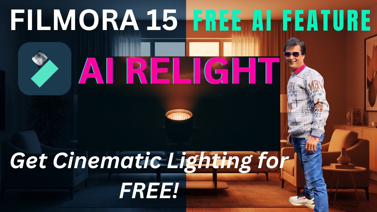Filmora 15 AI Relight | NEW Filmora 15 AI Relight: Get Cinematic Lighting for FREE! | Free Ai Tool