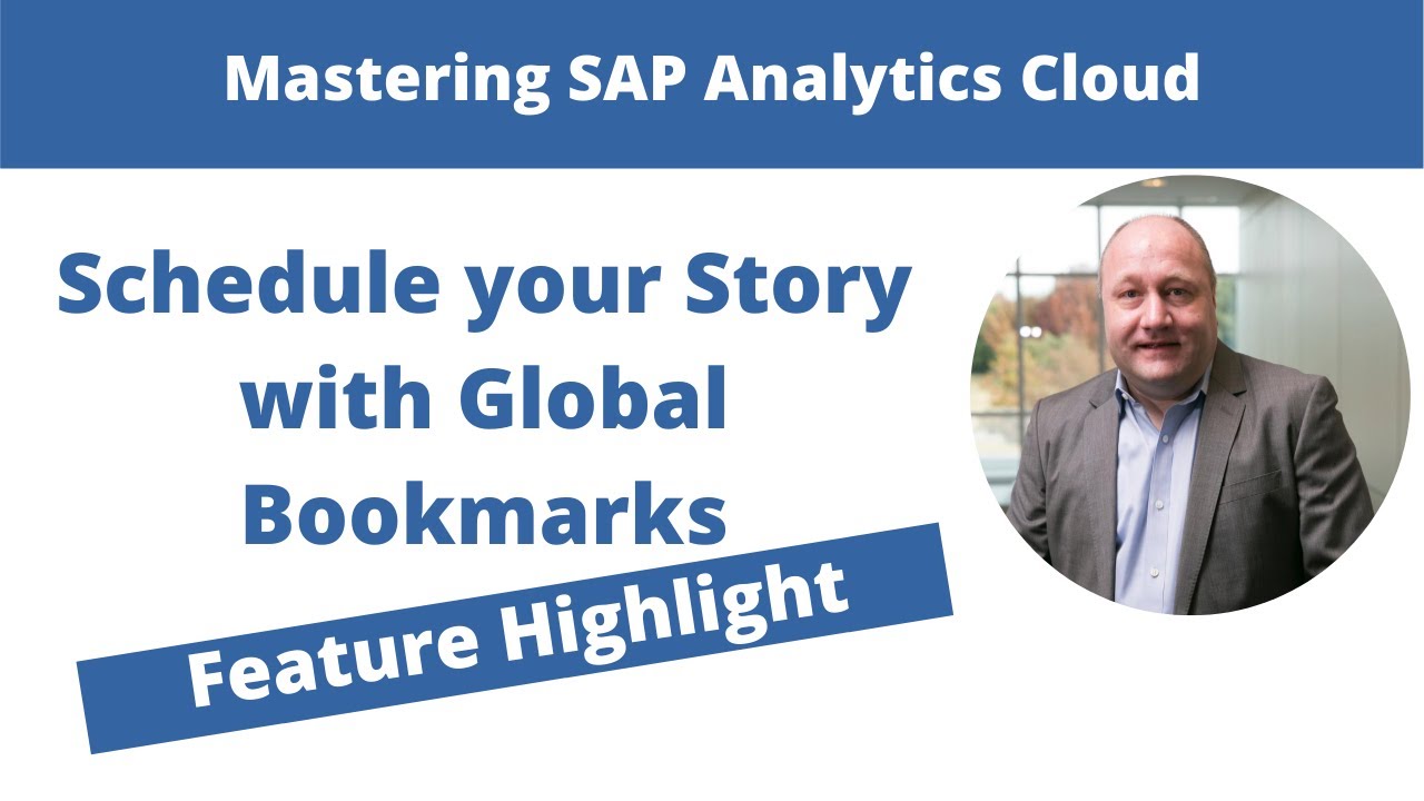 Scheduling your story with bookmarks | SAP Analytics Cloud Online Training
