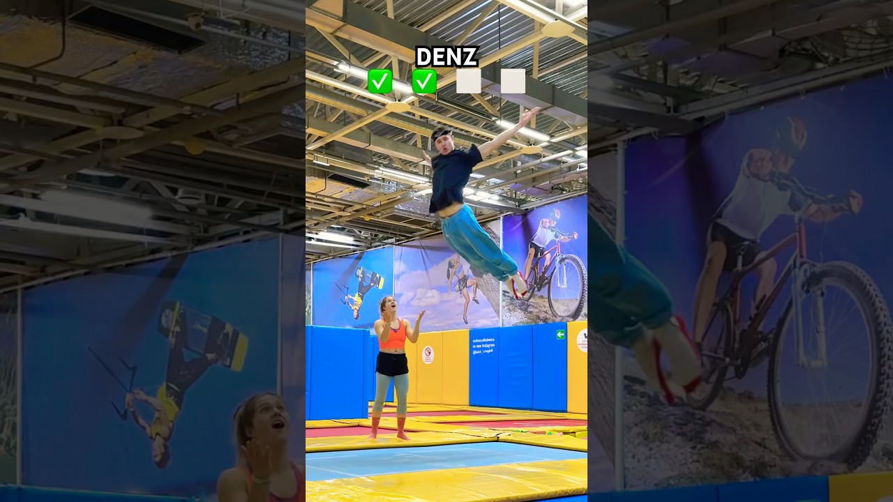 ACROGIRL🆚TRAMPpro: COPYCAT CHALLENGE (last trick🤯) 