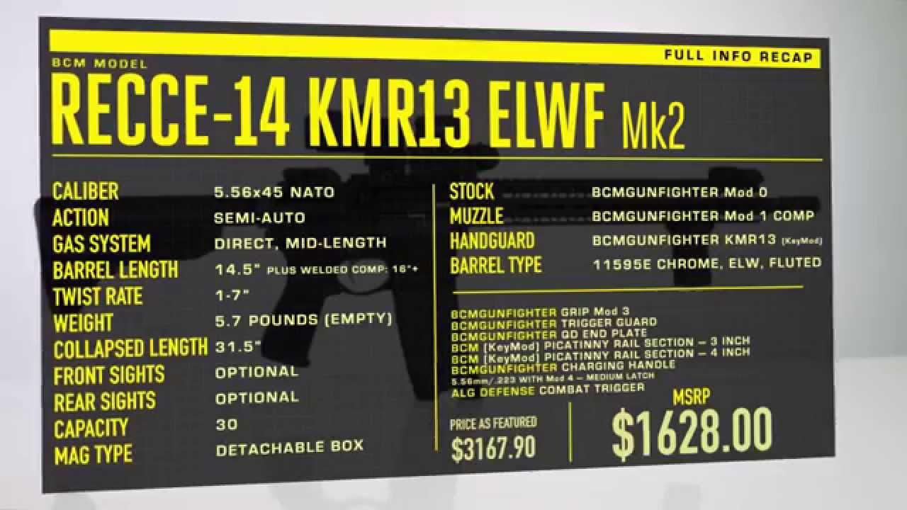 BCM RECCE-14 KMR13 ELWF Mk2