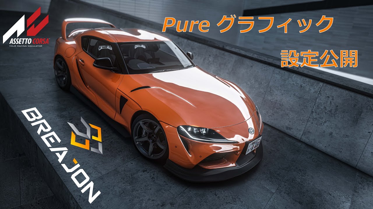 【Assetto Corsa】Pureを使ってリアルにする方法を解説！