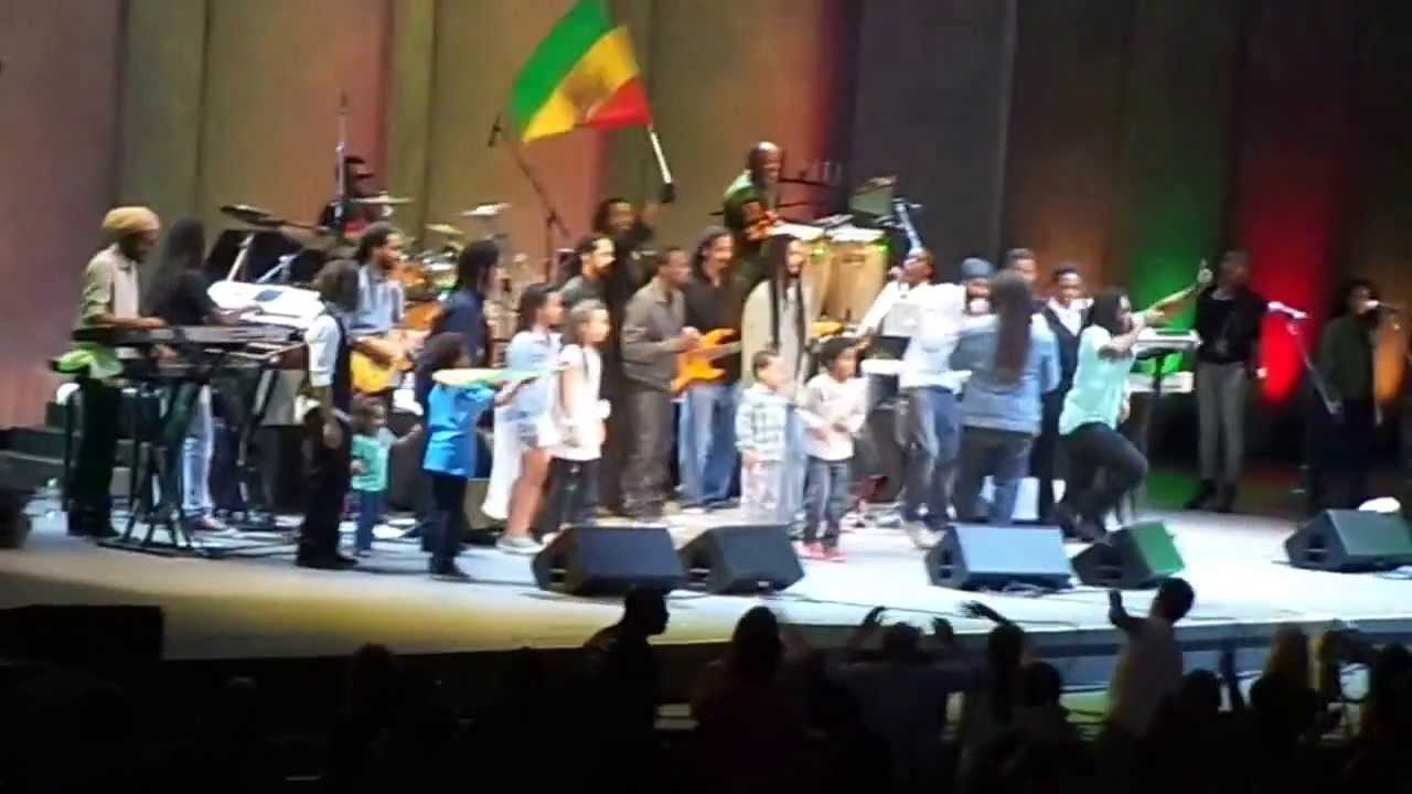 Marley family performing live at "Reggae Night XII" at Hollywood Bowl - June 30, 2013