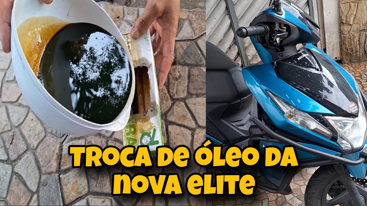 Trocando o óleo da nova Elite 2025.