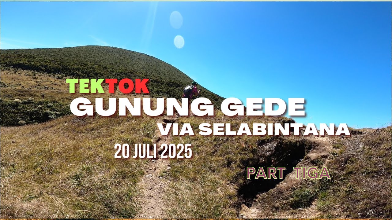 Pendakian (Tektok) Gunung Gede via Selabintana (minim Pacet) | Part 3 | Simpang Gumuruh - Puncak