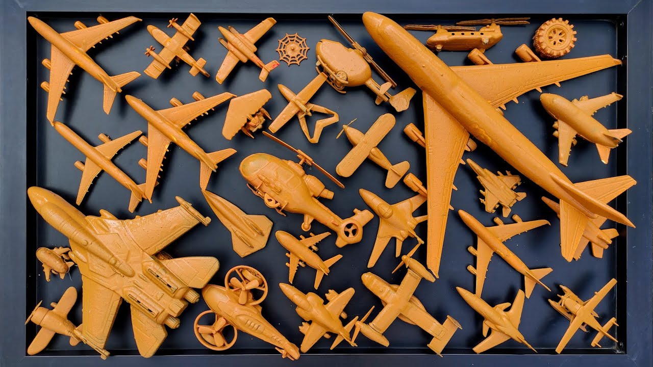 Membersihkan Pesawat⁉️Pesawat Garuda, B1-Bomber, Helicopter Apache,RC Plane Shukoi SU27, F6F Hellc4t