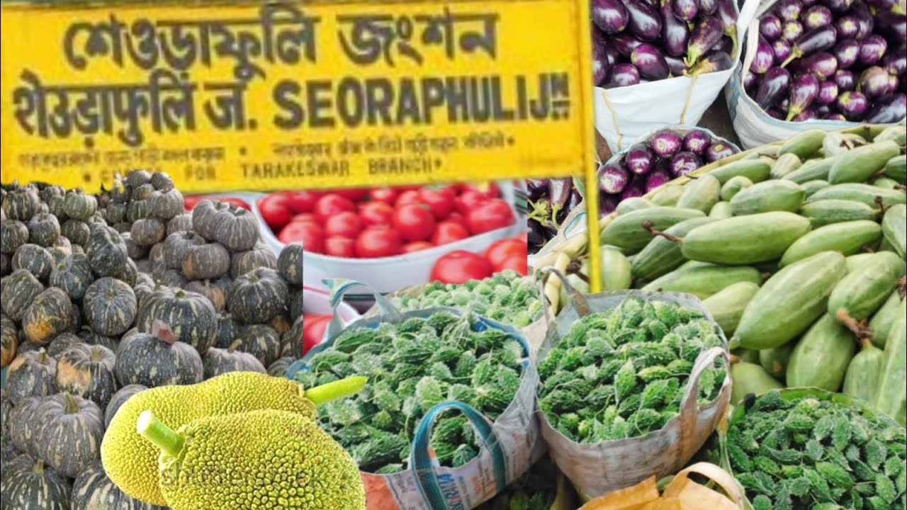 সবজি সহ নতুন পেঁয়াজ আদা রসুনের দাম । Sheoraphuli Sabji Market | Wholesale Market in Kolkata  |