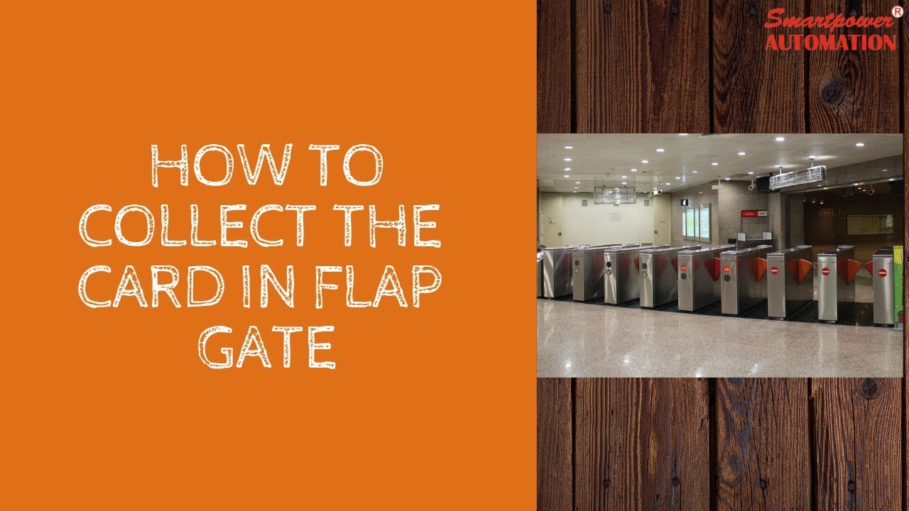 Turnstile Gate: How to collect the card in Flap Gate