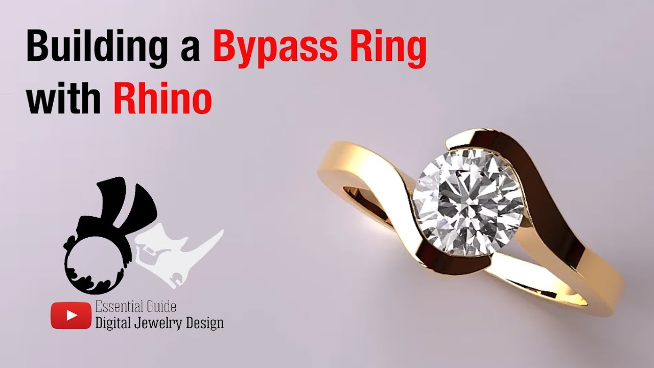 Part #1 ByPass Ring in Rhino 8.0  #rhinoceros3d #cad #rhinotutorial  #bypass #ring