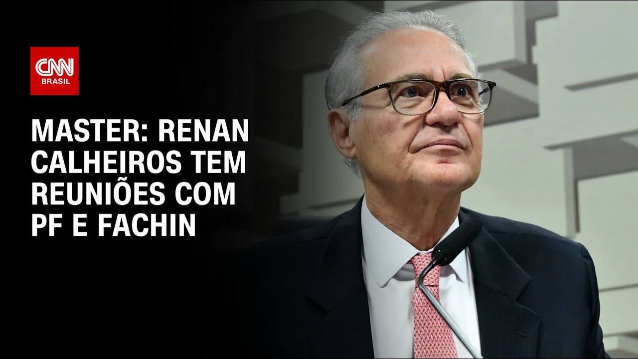 Renan Calheiros tem reuniões com PF e Fachin sobre caso Master | CNN PRIME TIME