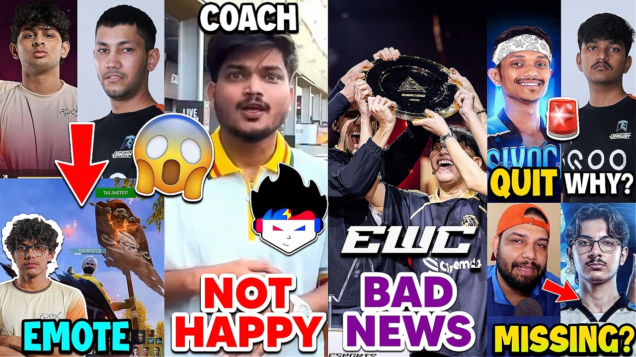 TAG vs OG Elite Emote Banter 🥶 Reply? Bad News EWC 2027?😳 Vasiyo Quitting Why, Ritik Not Happy Why?🚨