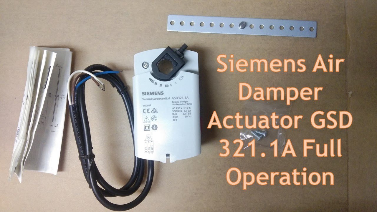 Siemens GSD 321.1A Air Damper Actuator  Full Operation / #hvac