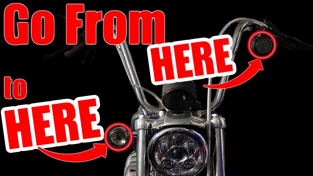 Harley Davidson Front Turn Signal RELOCATION - Move your turn signals anywhere you want!