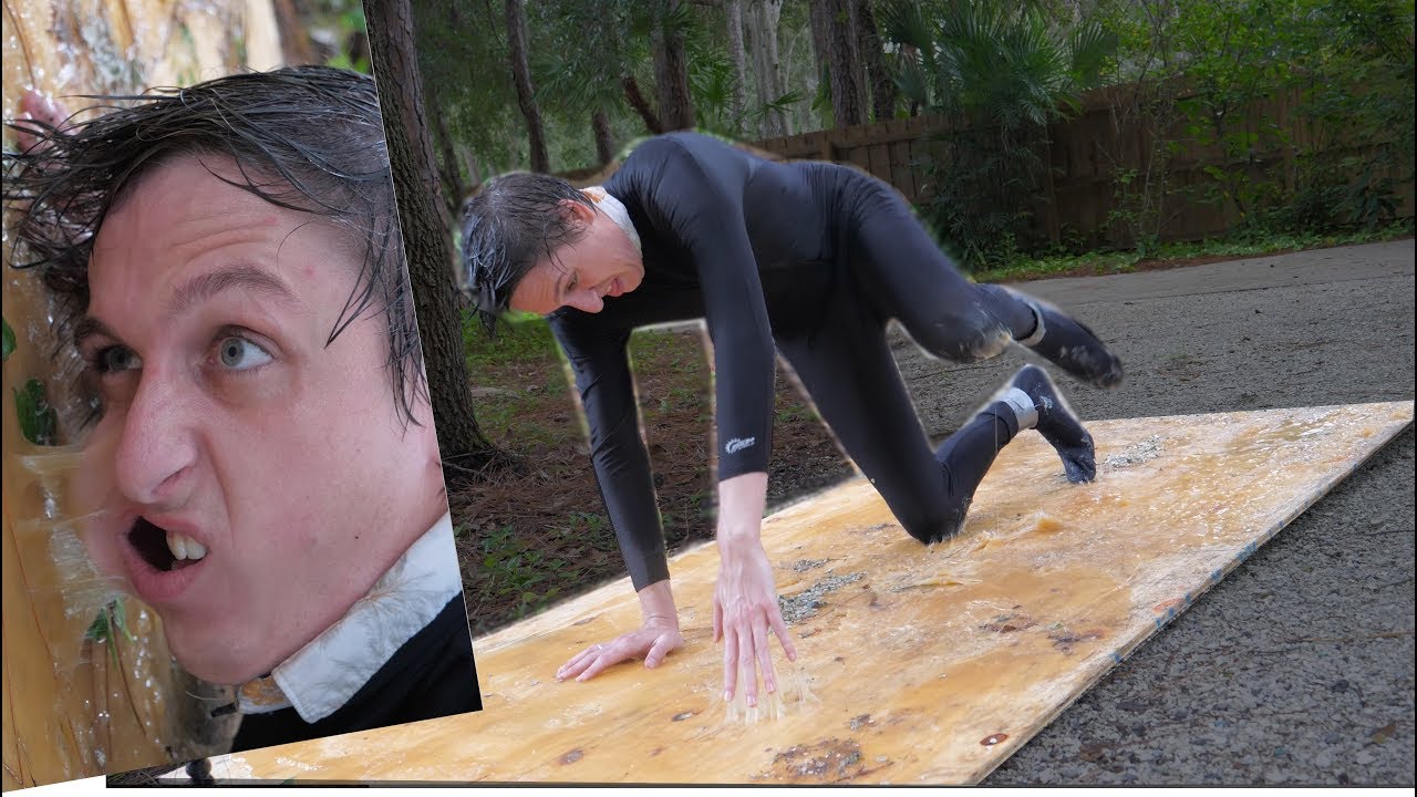 Can a Person escape a human-sized Glue Trap?