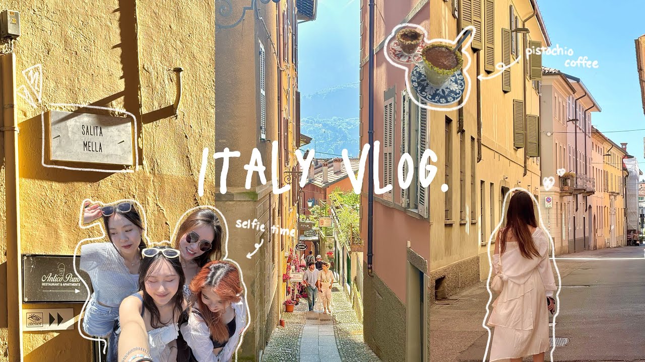 【義大利𝐯𝐥𝐨𝐠 🇮🇹 𝐞𝐩 𝟏】米蘭羅馬5日遊✨｜遊走Lake Como🩵｜Call me by your name取景地聖地巡禮☀️｜米蘭spa體驗🫧