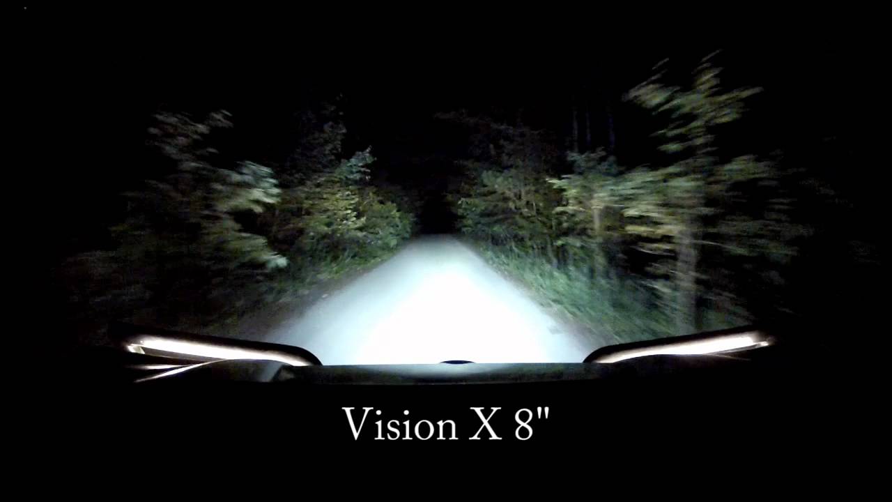 VisionX Xmitter Xtreme 5-Watt LED Lightbar Comparison Video on a RZR