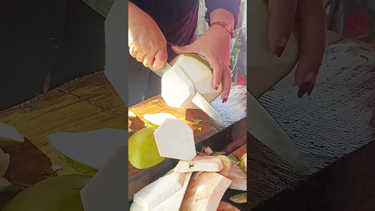 Amazing fresh coconut chunks super fast
