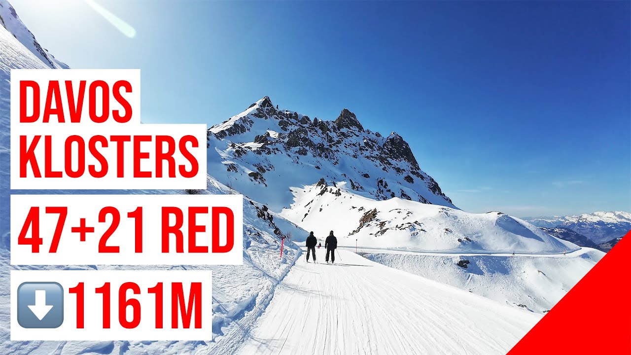 Davos Klosters (Parsenn), 47+21 🔴 RED - ROT (Klosters, Valley Run - Talabfahrt, 1161m Descent) #2 🇨🇭