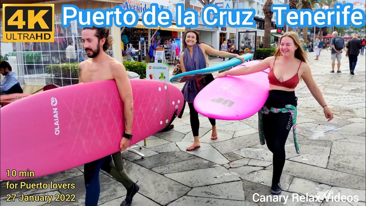 TENERIFE 🏝️ Puerto de la Cruz [4K] 27 Jan 2022 Teneriffa Kanarische Inseln Canary Islands Canarias
