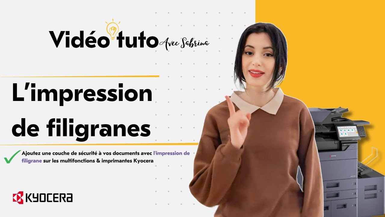 [TUTO] Impression de filigrane sur les multifonctions et imprimantes Kyocera: Protégez vos documents