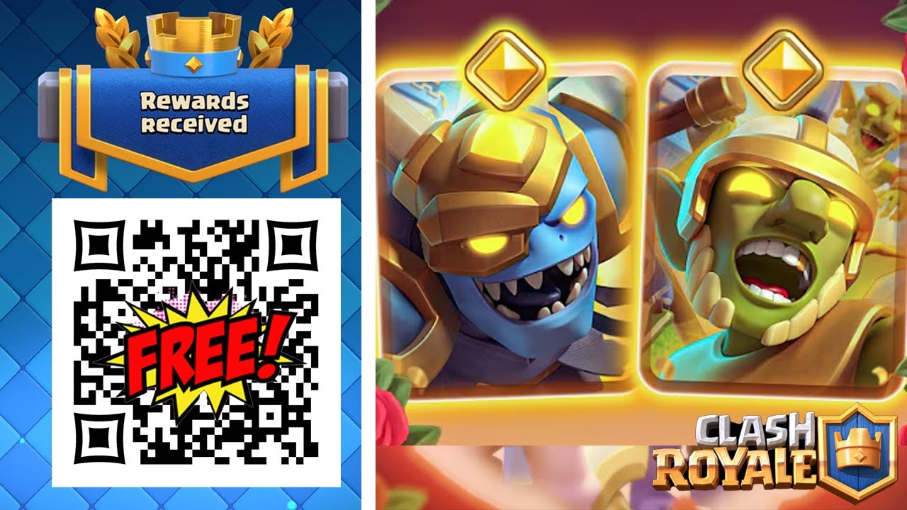 Hurry and Use the New Free QR Code! New Hero Mega Minion and Goblins are BROKEN in Clash Royale