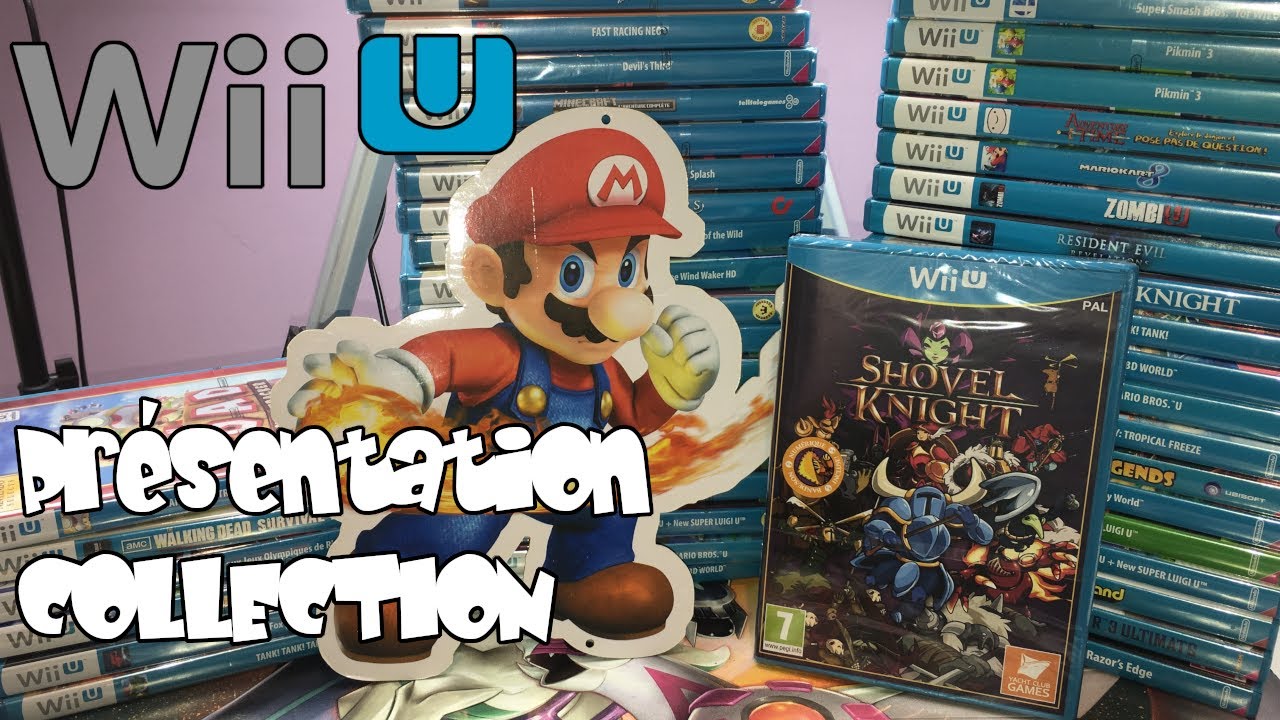 Presentation collection de jeux vidéo NINTENDO WII U