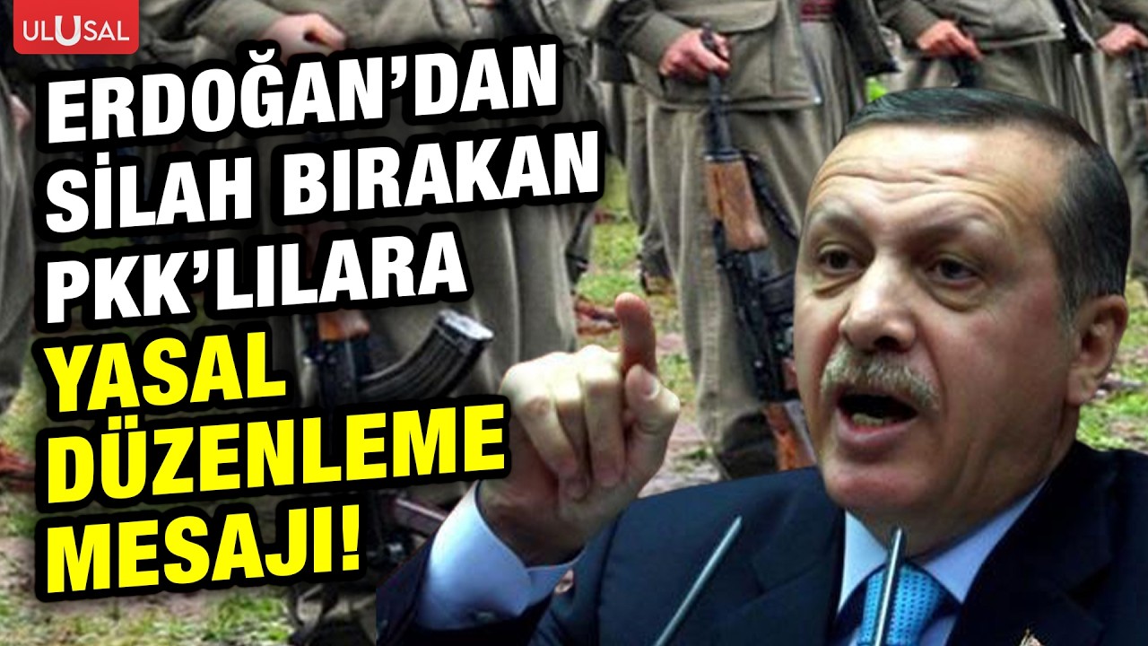 Erdoğan'dan silah bırakan PKK'lılara yasal düzenleme mesajı!