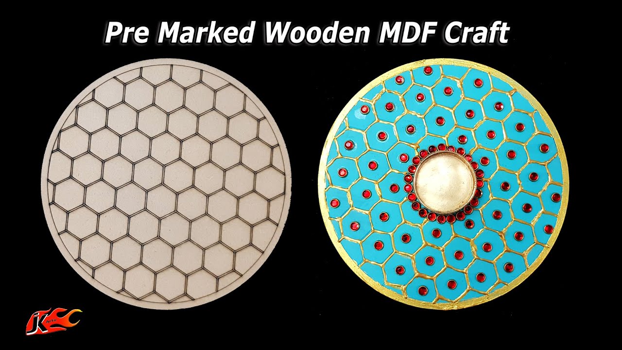 Pre Marked Wooden MDF Crafts | Candle Holder Tealight Holder | JK Arts 1939