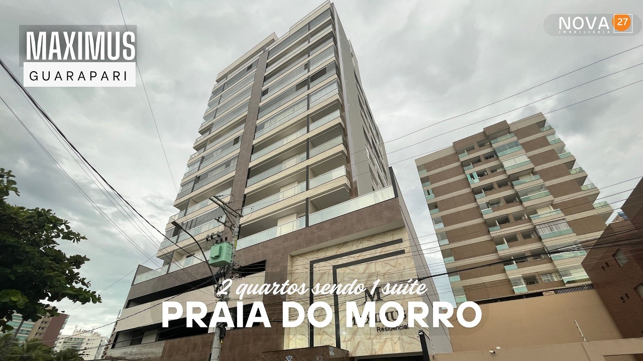 Edifício Maximus com 2 quartos sendo 1 suíte A VENDA no Centro de Guarapari