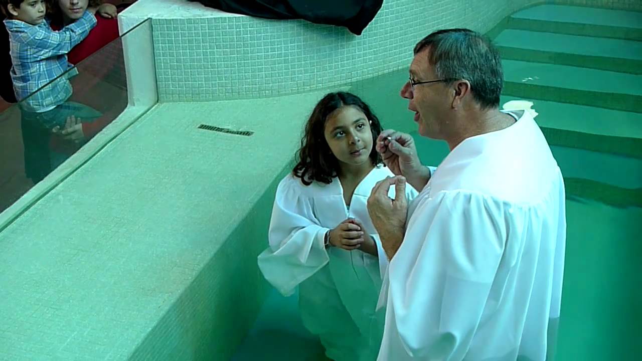 Alexia Gutierrez being baptized on 3.11.2011