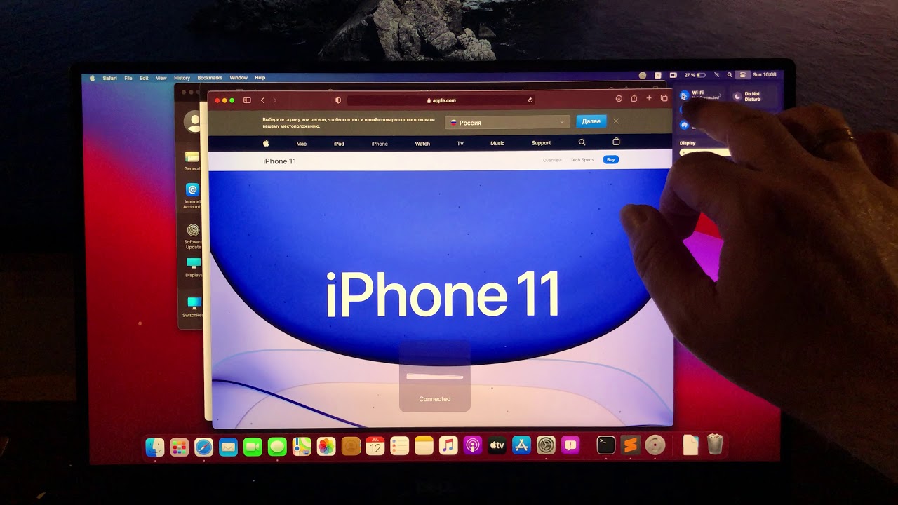 macOS Big Sur running on touch screen MacBook demo (Dell XPS 9560 Hackintosh)