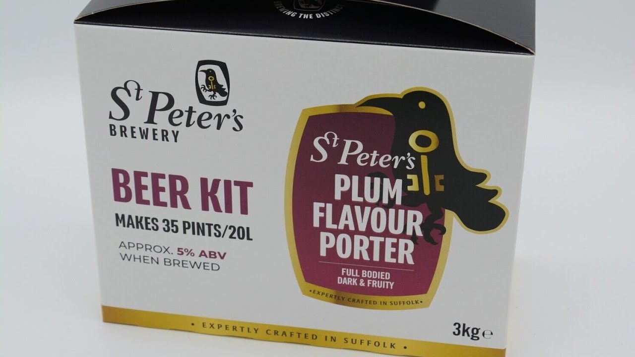 Brewing the NEW - St Peters Plum Flavour Porter Homebrew Beer Kit