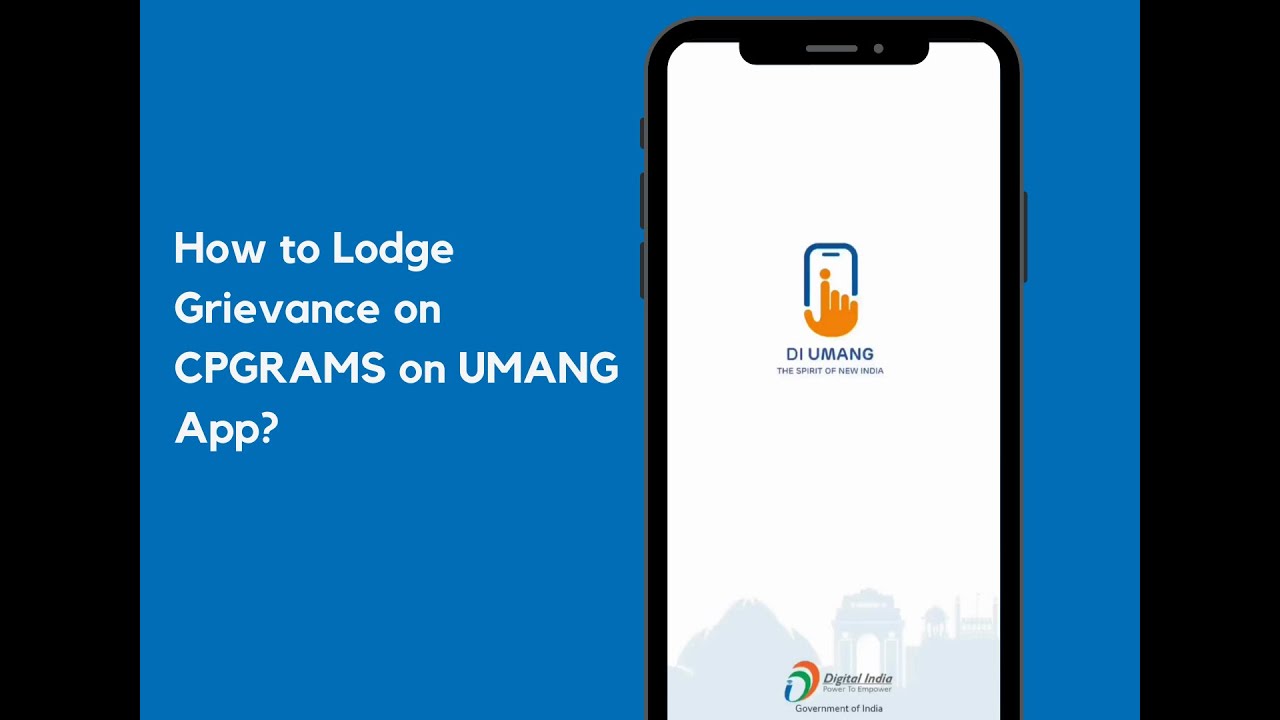 How to lodge Grievance on CPGRAMS on UMANG App?