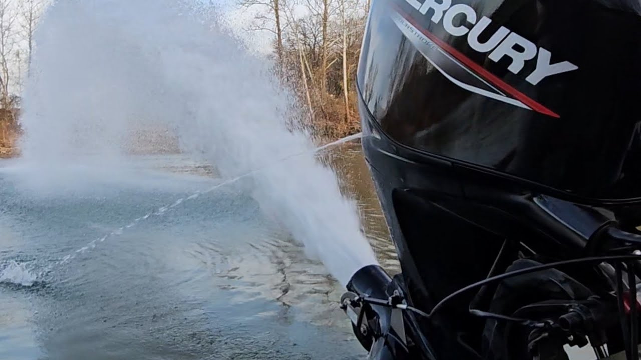 Getting skinny with a new 60/40 Mercury Jet Outboard!  1648 Jet Boat