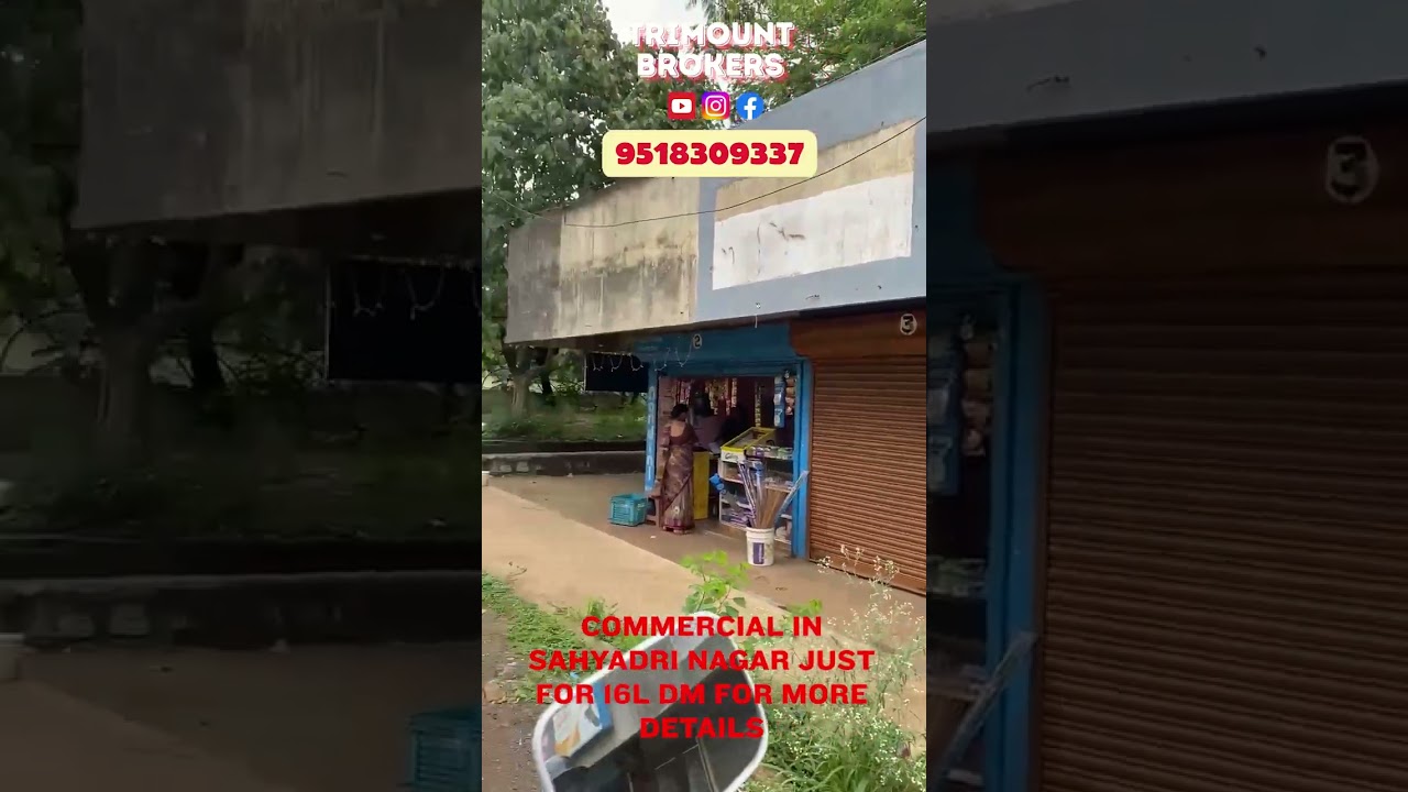 🏢 Commercial Property for Sale in Sahyadri Nagar | Just ₹16 Lakhs | Call Now! 📞9518309337