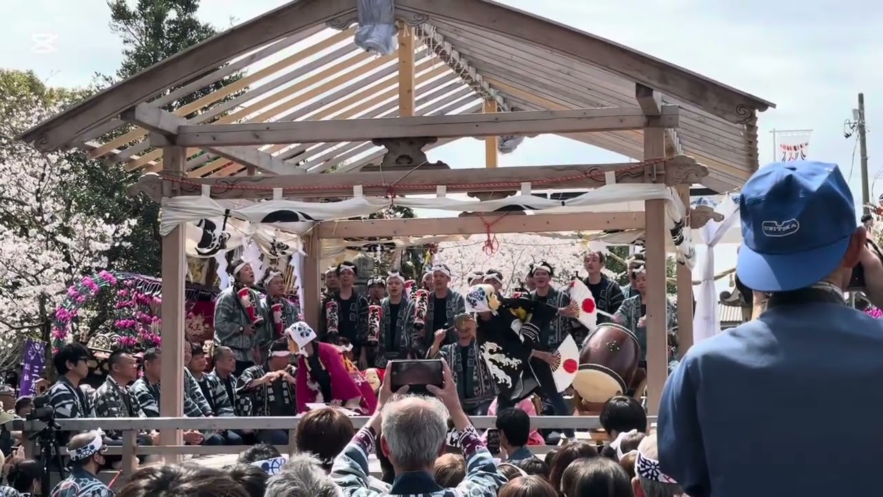 2025 遠州横須賀三熊野神社大祭 宵宮 奉納 ゑ組(軍全町)