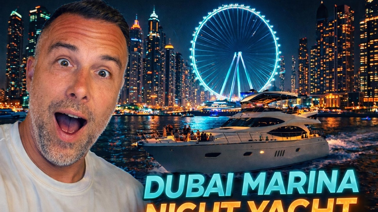 DUBAI MARINA V NOCI NA SOUKROMÉ JACHTĚ 🤯🇦🇪 Největší WOW moment mého života!
