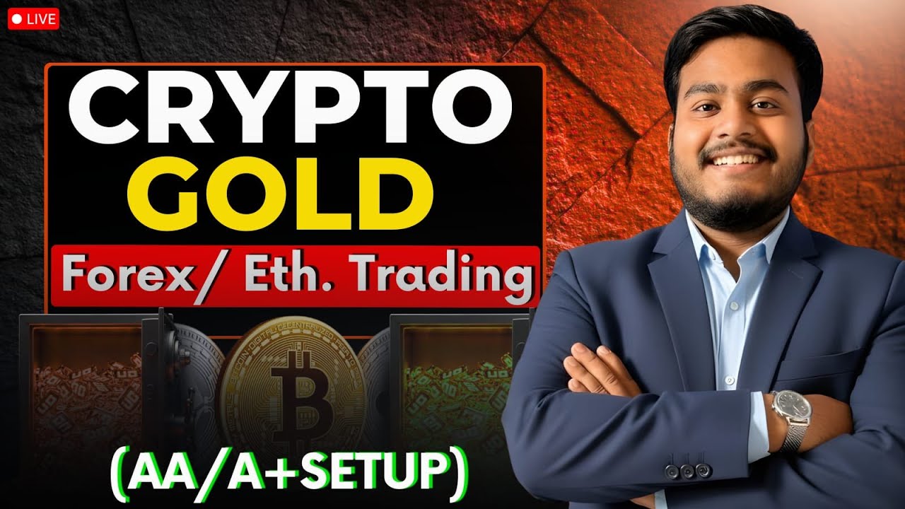 Live Crypto & Gold Analysis and trading || #btc #crypto #gold #forex