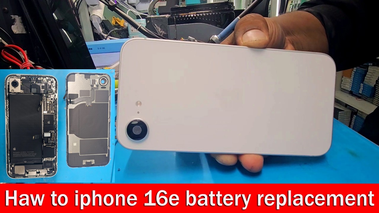Haw to iphone 16e battery replacement
