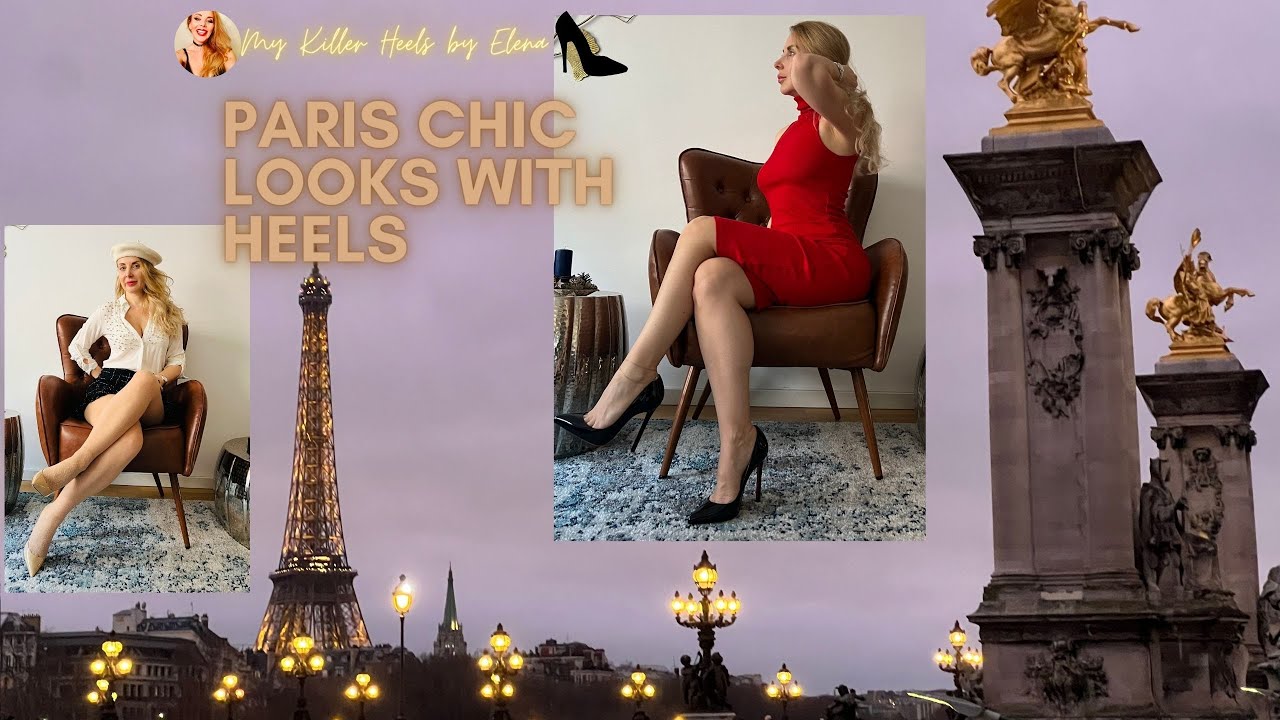 PARIS INSPIRED CHIC LOOKS WITH HEELS| HOW TO DRESS LIKE A FRENCH?|MY PARIS TRIP