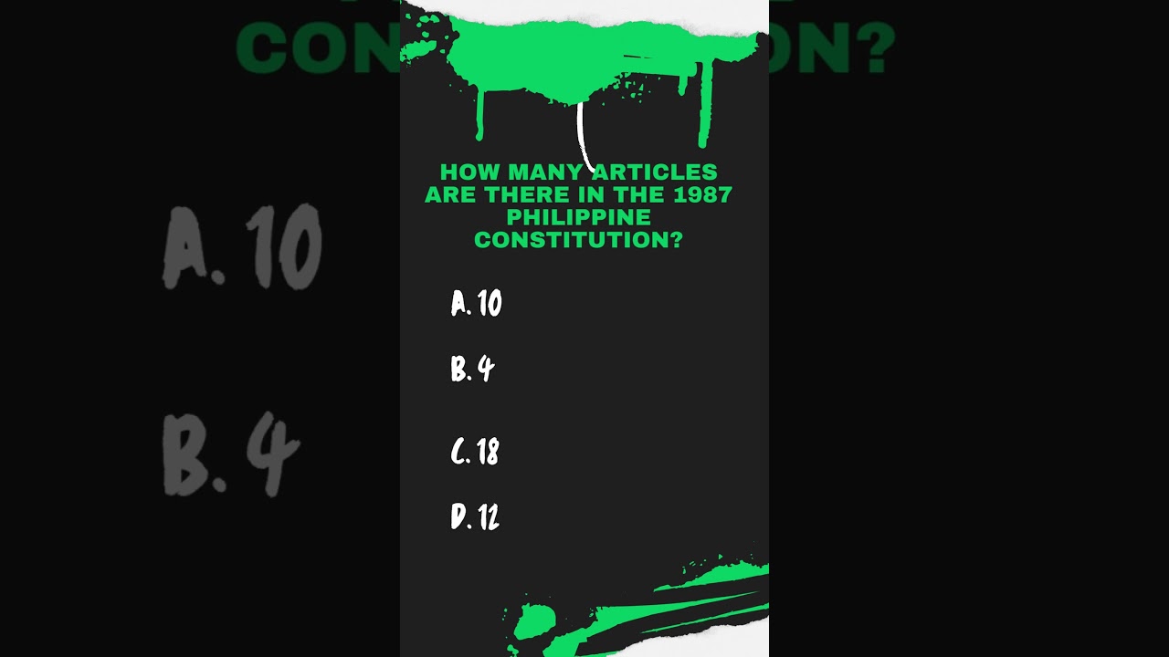General Information - Philippine Constitution #civilserviceexam #generalinformation #UPCAT