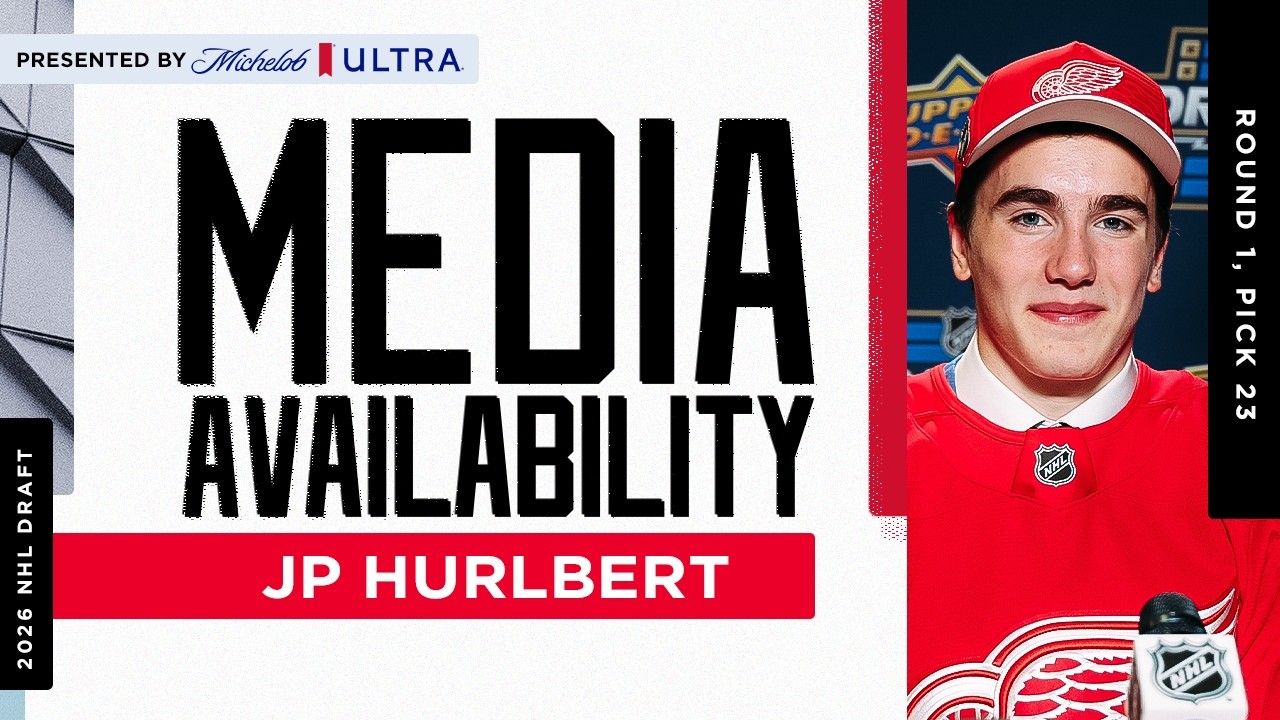Detroit Red Wings 2026 1st Round Draft Pick JP Hurlbert