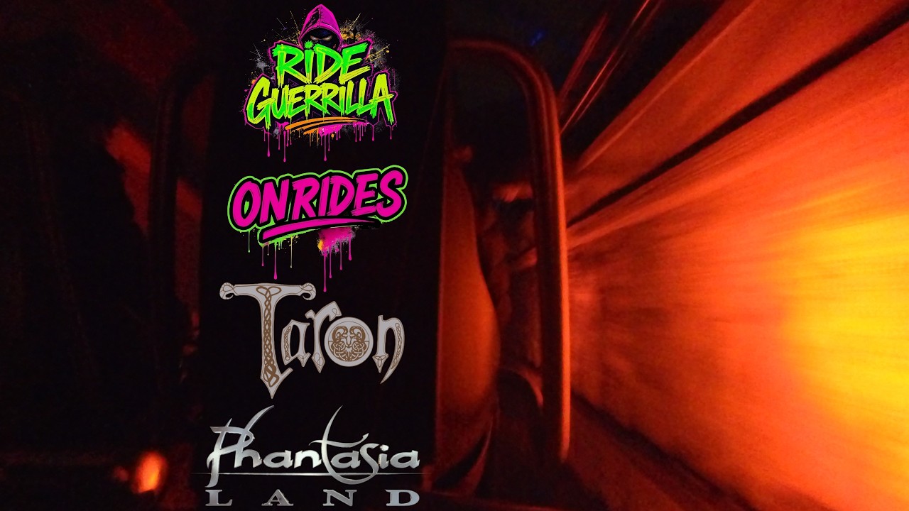 TARON - Intamin Launch Coaster That Turns Elite At Night / Onrides / POVs - Phantasialand 26
