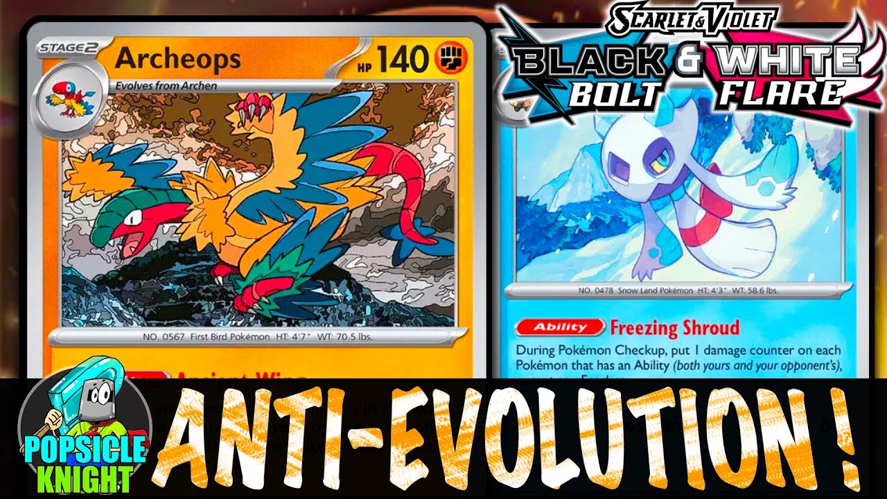 ARCHEOPS : Prevent Evolution Decks from Ever Setting Up ! PTCGL Gameplay (BLACK BOLT & WHITE FLARE)