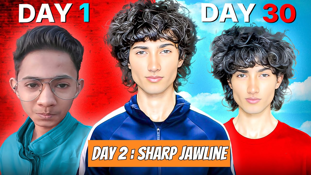 How To Get Sharp Jawline | Glowup series Day 2
