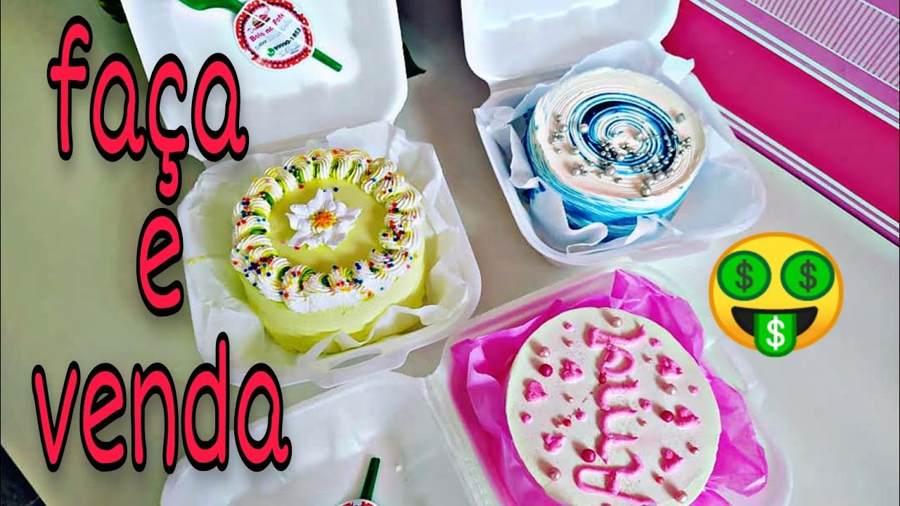 Bentô cake,como montar,decorar e embalar  esses bolinhos tão fofos😍